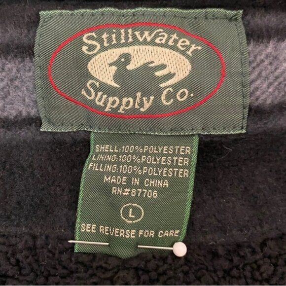 Stillwater Supply Co. sherpa lined warm hoodie jacket w pockets. Men’s size L - Picture 5 of 6